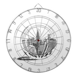 New York i ett glas boll Darttavla