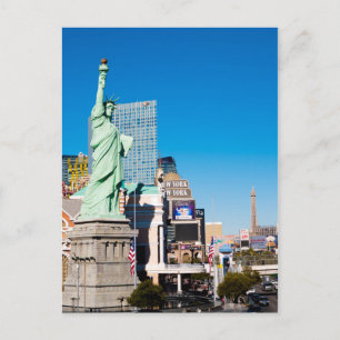 New York i Las Vegas på remsan Vykort