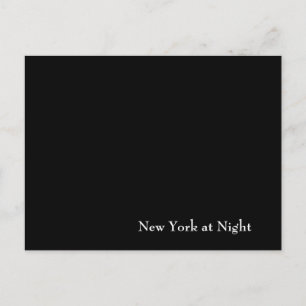 New York i natt Vykort