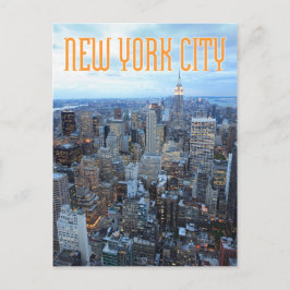 New York i skymningen Vykort