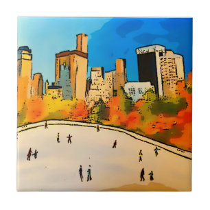 New York Ice rink Central Park Kakelplatta
