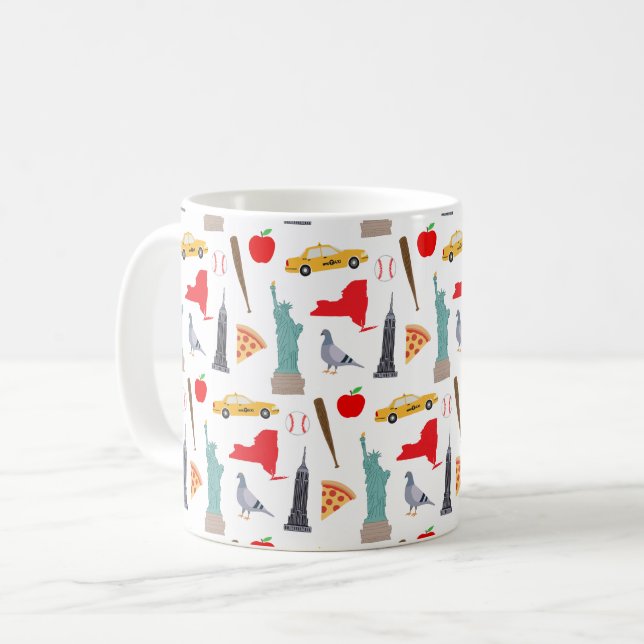 New York-ikoner Kaffemugg (Framsida vänster)