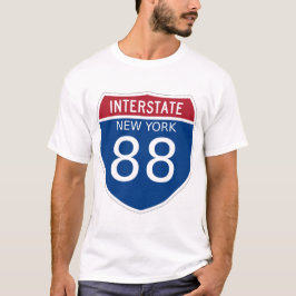 New York Interstate 88-tecken T Shirt