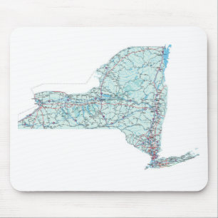 New York Interstate karta Mousepad Musmatta