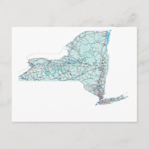New York Interstate Karta vykort