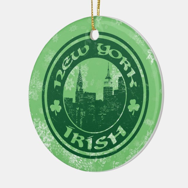 New York Irish American Julgran Ornament (Vänster)