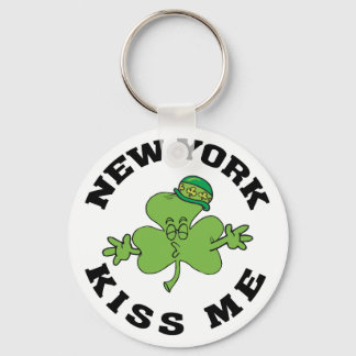 New York Irish Kiss Me Gift Nyckelring