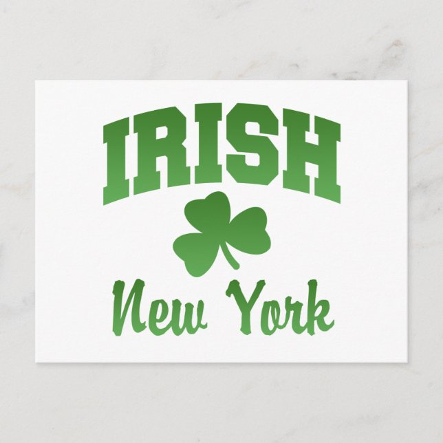 New York Irish vycard Vykort (Framsida)