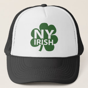 New York irländsk Shamrocktruckerkeps Keps