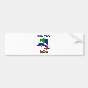 New York italienare Bildekal