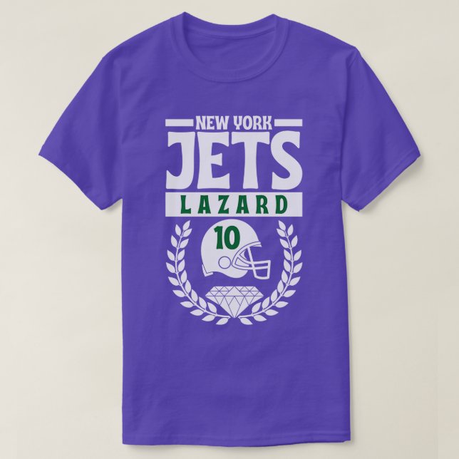 New York Jet Allen Lazard 10 Helmet American T Shirt (Design framsida)