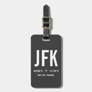 New York JFK:s flygplatskod - luftfart Bagagebricka