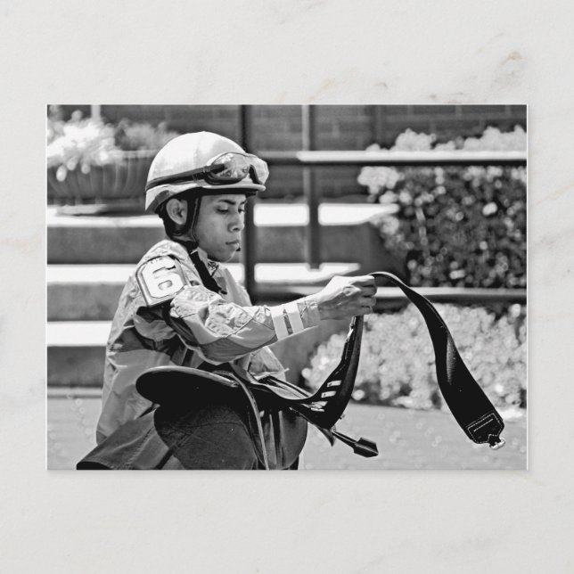 New York Jockey ’Manuel Franco’ Vykort (Framsida)