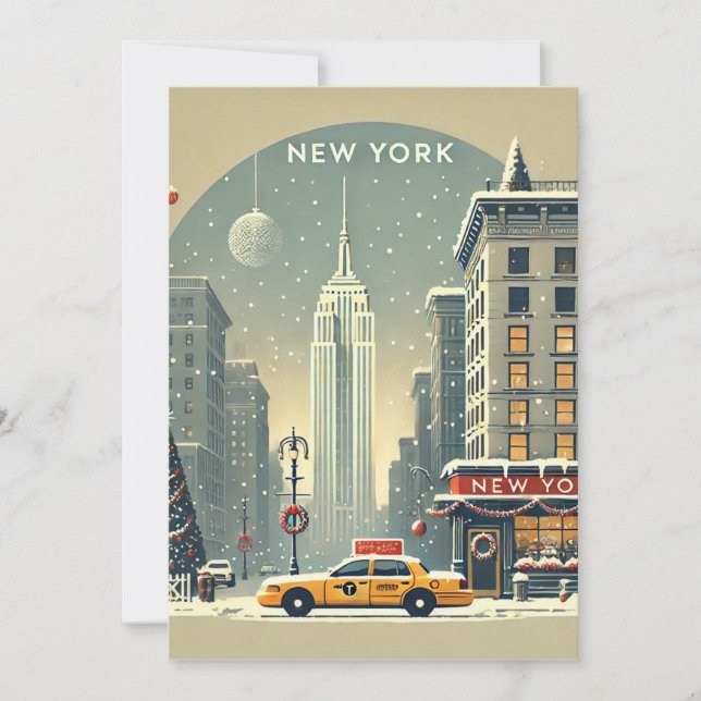 New York jul | Frihetsgudinnan semester Inbjudningar (Framsida)