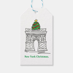 New York jul NYC Landmark Washington Square Presentetikett