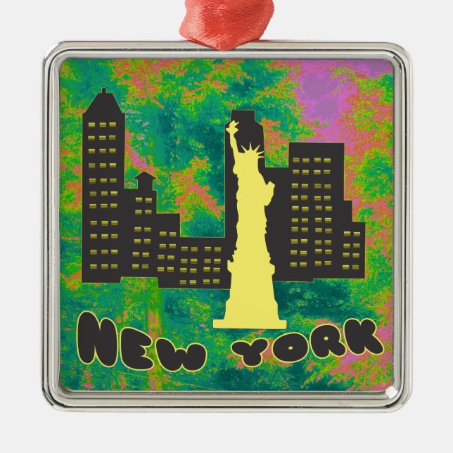 New York Julgransprydnad Metall (Framsidan)