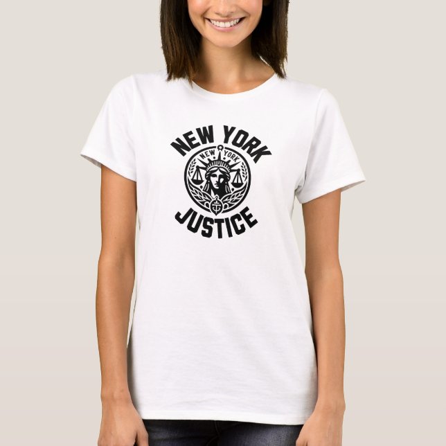 New York Justice, New York Strong T Shirt (Framsida)