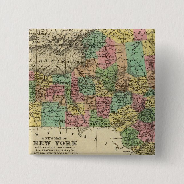 New York-Karta Knapp (Framsida)