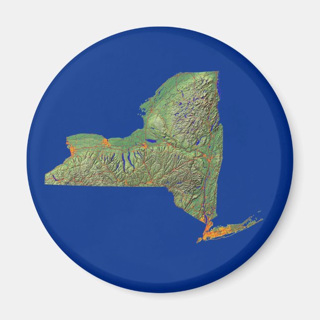 New York Karta Magnet (Framsidan)