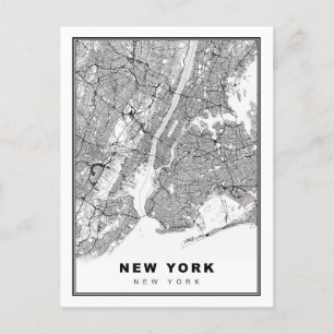 New York Karta Vykort