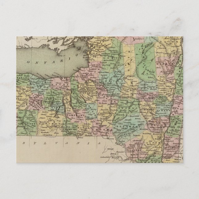 New York karta Vykort (Framsida)