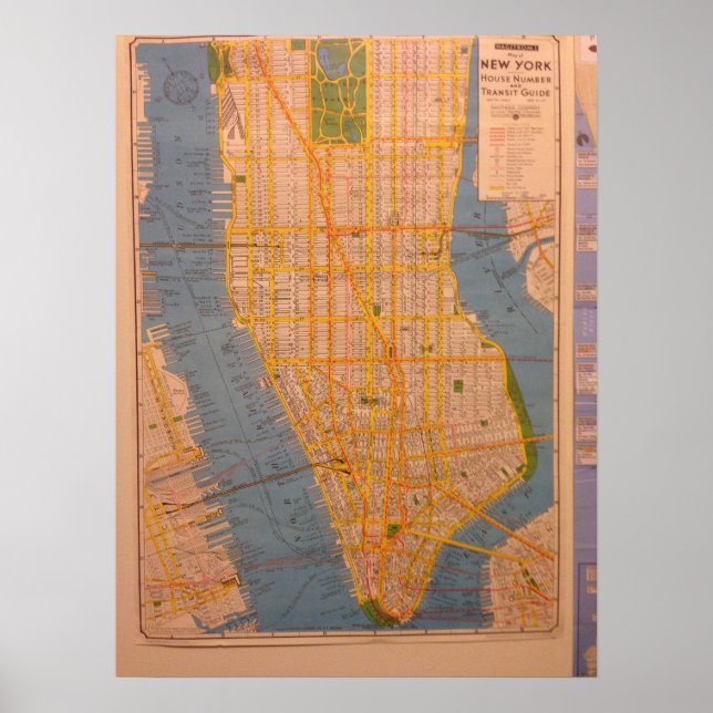 New York Kartor,Poster Poster (Framsidan)
