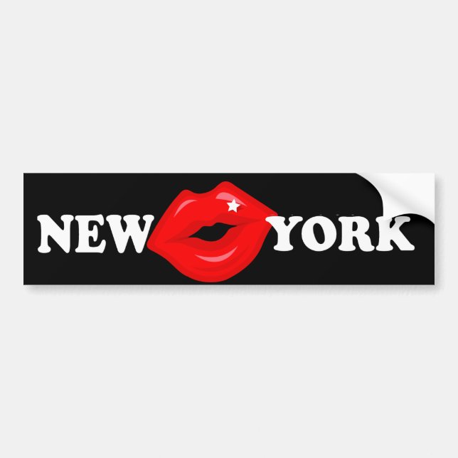 New York Kiss Bildekal (Framsidan)
