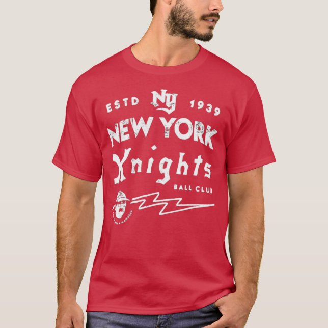 New York Knight Boll Klubb T Shirt (Framsida)
