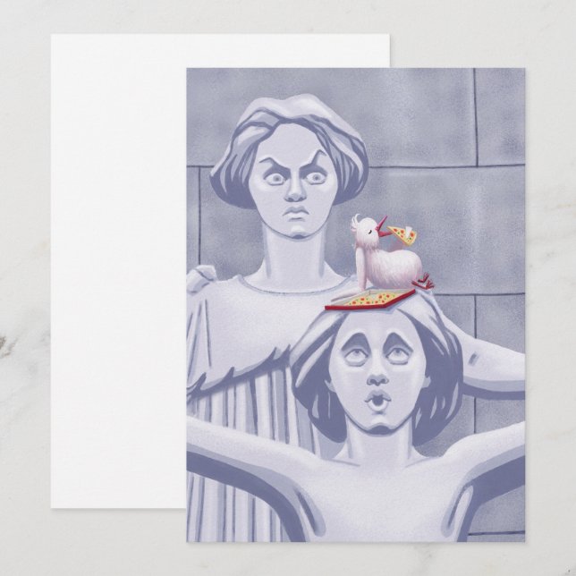 New York-konflikt Julkort (Fram/baksida)