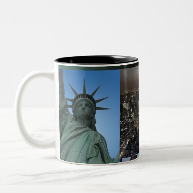 New York Kopp Cityscape New York Night Mugg (Vänster)
