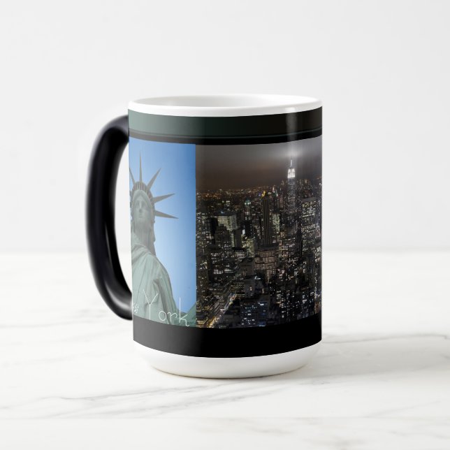 New York Kopp Cityscape New York Night Mugg (Framsida vänster)