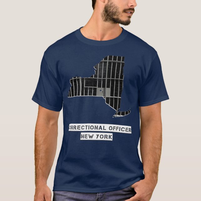 New York-korrektionsförrättare Thin Grått Line T Shirt (Framsida)