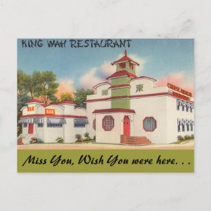 New York, Kung Wah Restaurant Vykort