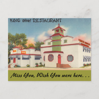 New York, Kung Wah Restaurant Vykort