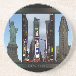 New York kustfartygNew York City souvenir Underlägg Sandsten