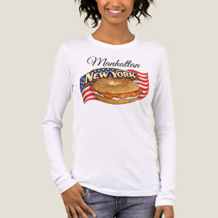 New York Kvinnor Långärmad T Shirt