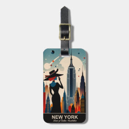 New York Land of Endless Possibilities Luggage Tag Bagagebricka