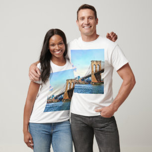 New York-landfästet för Brooklyn Bridge T Shirt
