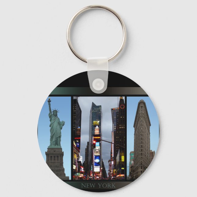 New York Landmarks Nyckelring New York Souvenirs (Framsida)