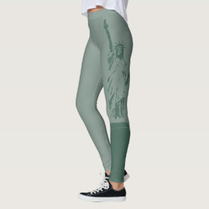 New York Leggings Frihetsgudinnan Stretchy Byxor