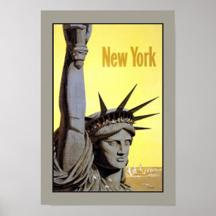 New York Liberty Statue Vintage resor Poster
