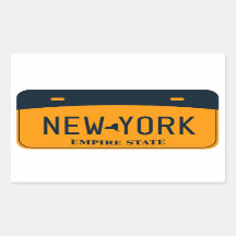 New York License Plate, Empire state