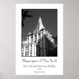 New York Life Insurance Byggnad Poster