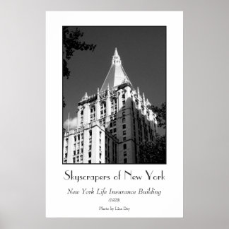 New York Life Insurance Byggnad Poster