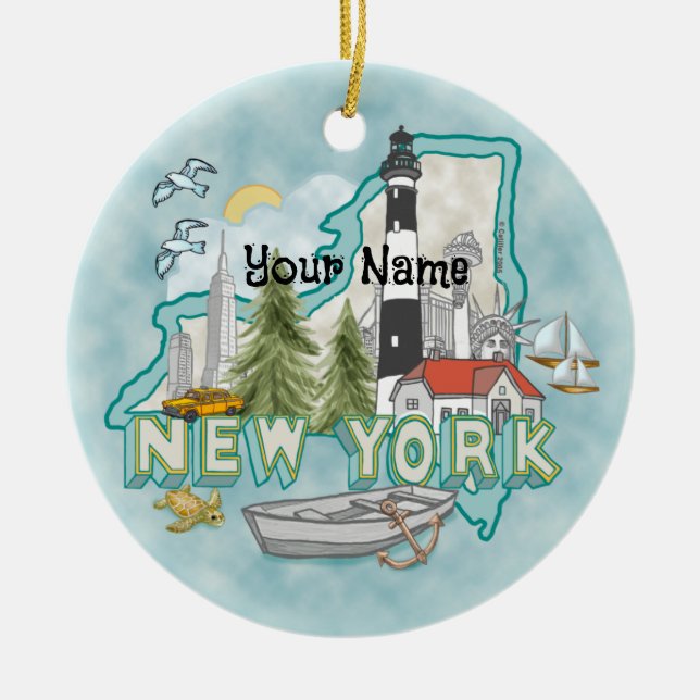New York Lighthouse Ornament (Framsidan)