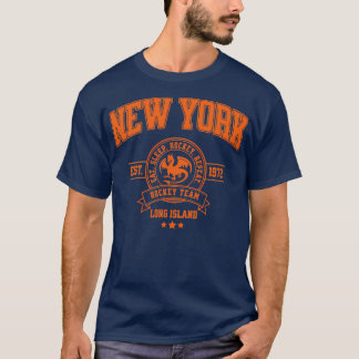 New York Long Island Hockey Team design T Shirt