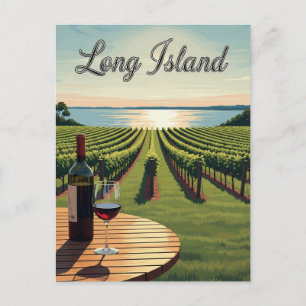 New York Long Island Vykort