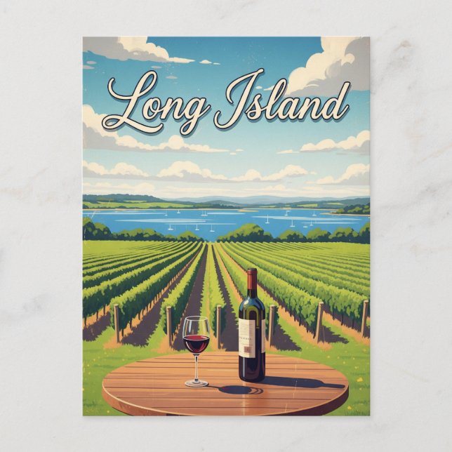 New York Long Island Vykort (Framsida)