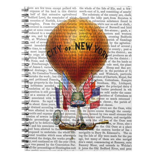 New York-Luftballongen Anteckningsbok (Framsidan)