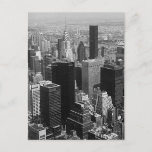 New York, Manhattan Black and White Vykort